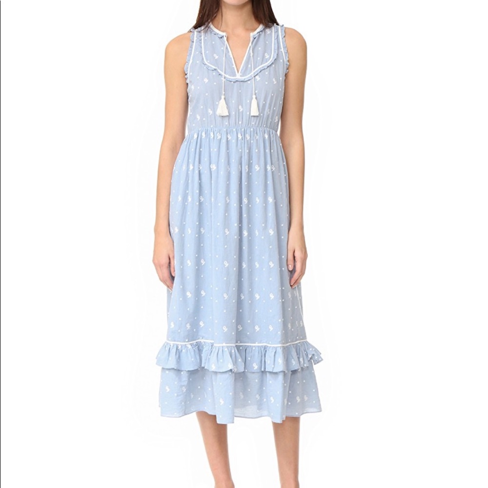 ULLA JOHNSON Maelle Sleeveless Midi Dress - Sz 2